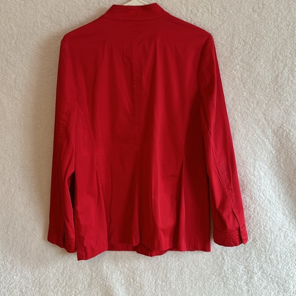 J.Jill Women’s Red Jacket Size Medium - Picture 4 of 6